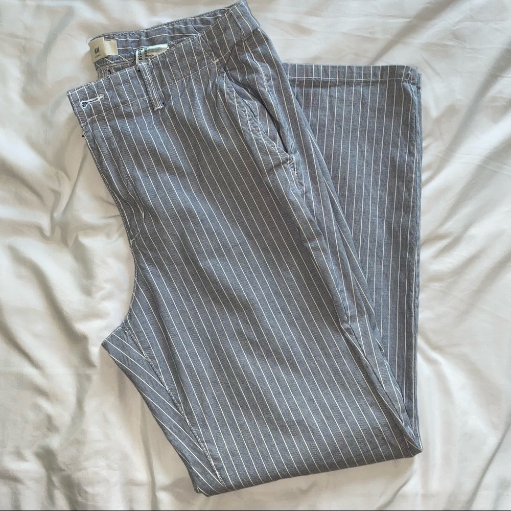 H&M pinstripe chino pants